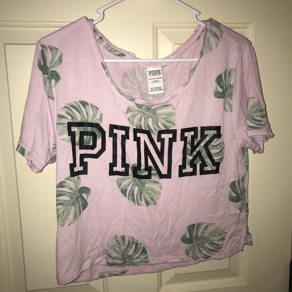 VS PINK Cropped Sleep Shirt💞🌴